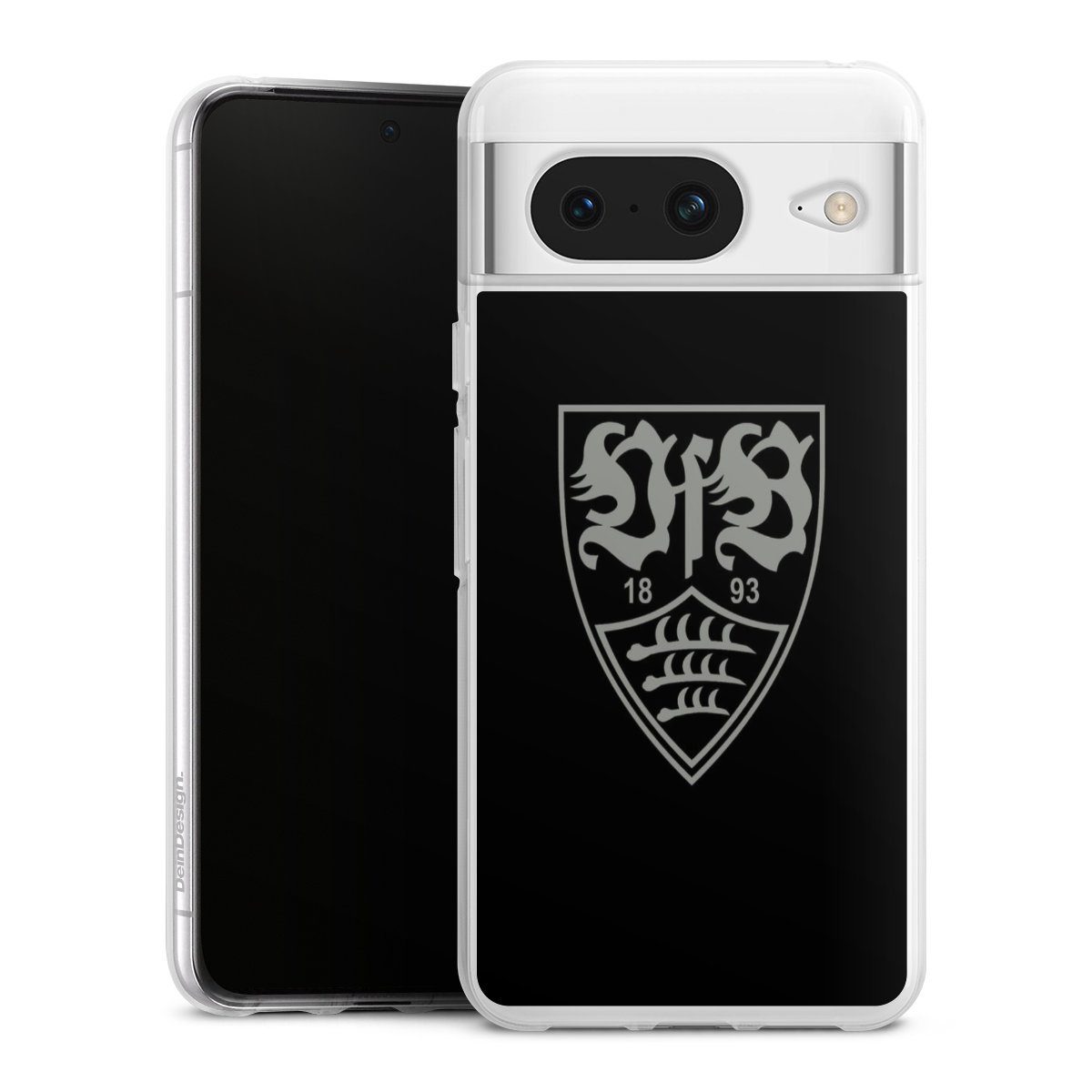 Google Pixel 8 Handy Silikon Hülle Case transparent Handyhülle Official Licensed Product Vfb Stuttgart Silikon Case