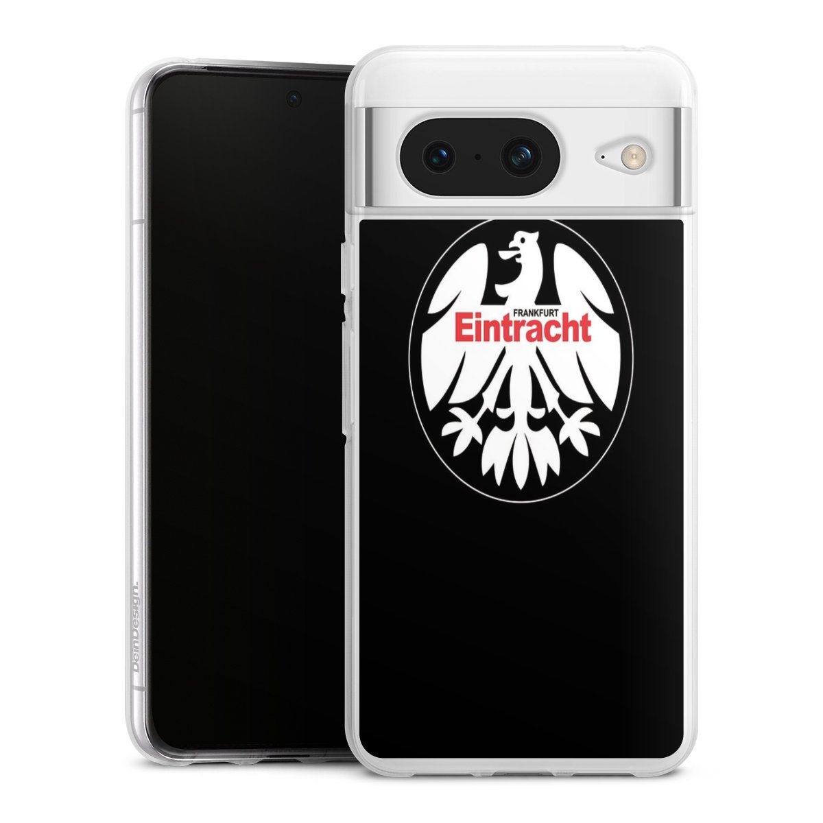 Google Pixel 8 Handy Silikon Hülle Case transparent Handyhülle Official Licensed Product Eintracht Frankfurt Sge Silikon Case