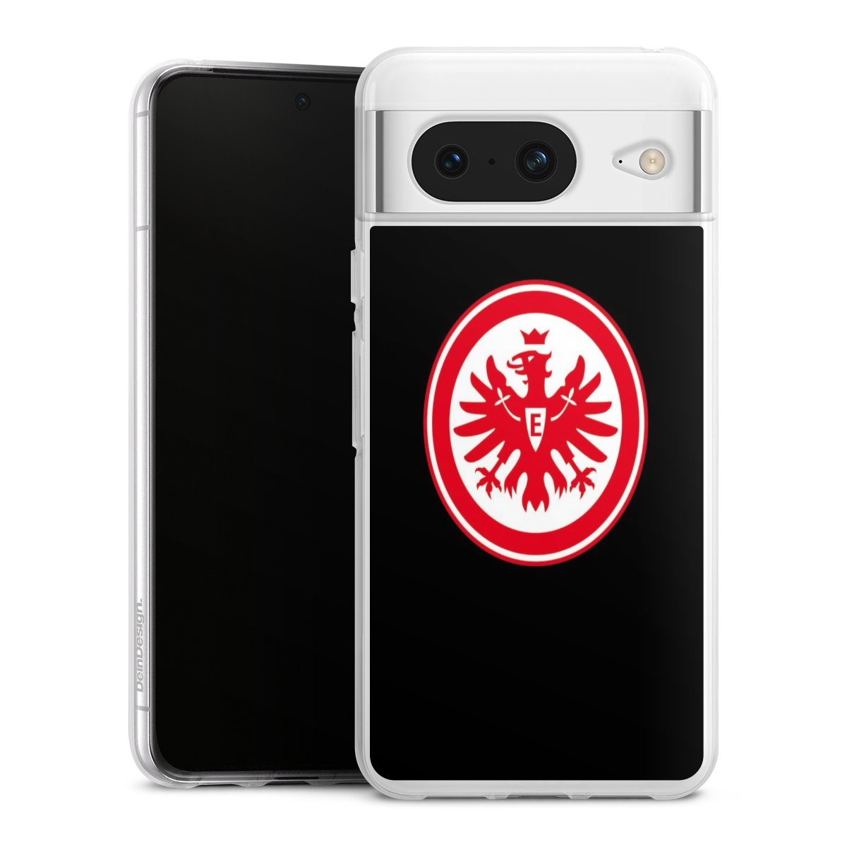 Google Pixel 8 Handy Silikon Hülle Case transparent Handyhülle Eintracht Frankfurt Sge Eagle Silikon Case