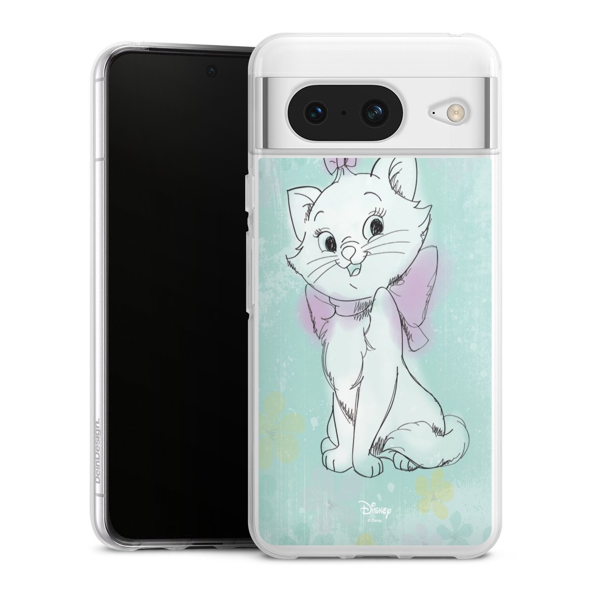 Google Pixel 8 Handy Silikon Hülle Case transparent Handyhülle Aristocats Mary Disney Official Licensed Product Silikon Case