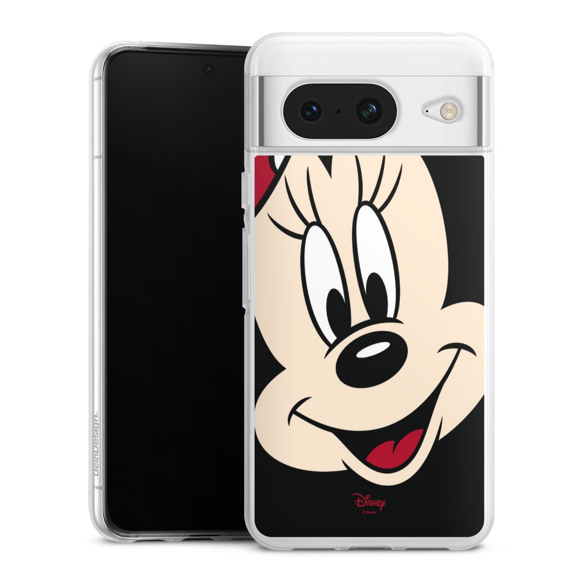 Google Pixel 8 Handy Silikon Hülle Case transparent Handyhülle Minnie Mouse Official Licensed Product Disney Silikon Case