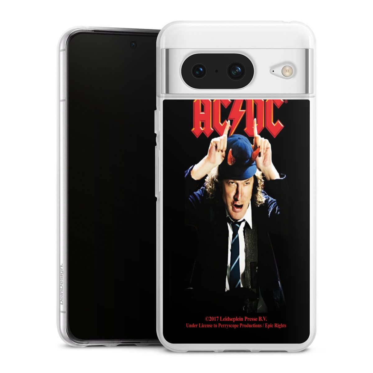 Google Pixel 8 Handy Silikon Hülle Case transparent Handyhülle Merchandise Acdc Riverplate Silikon Case