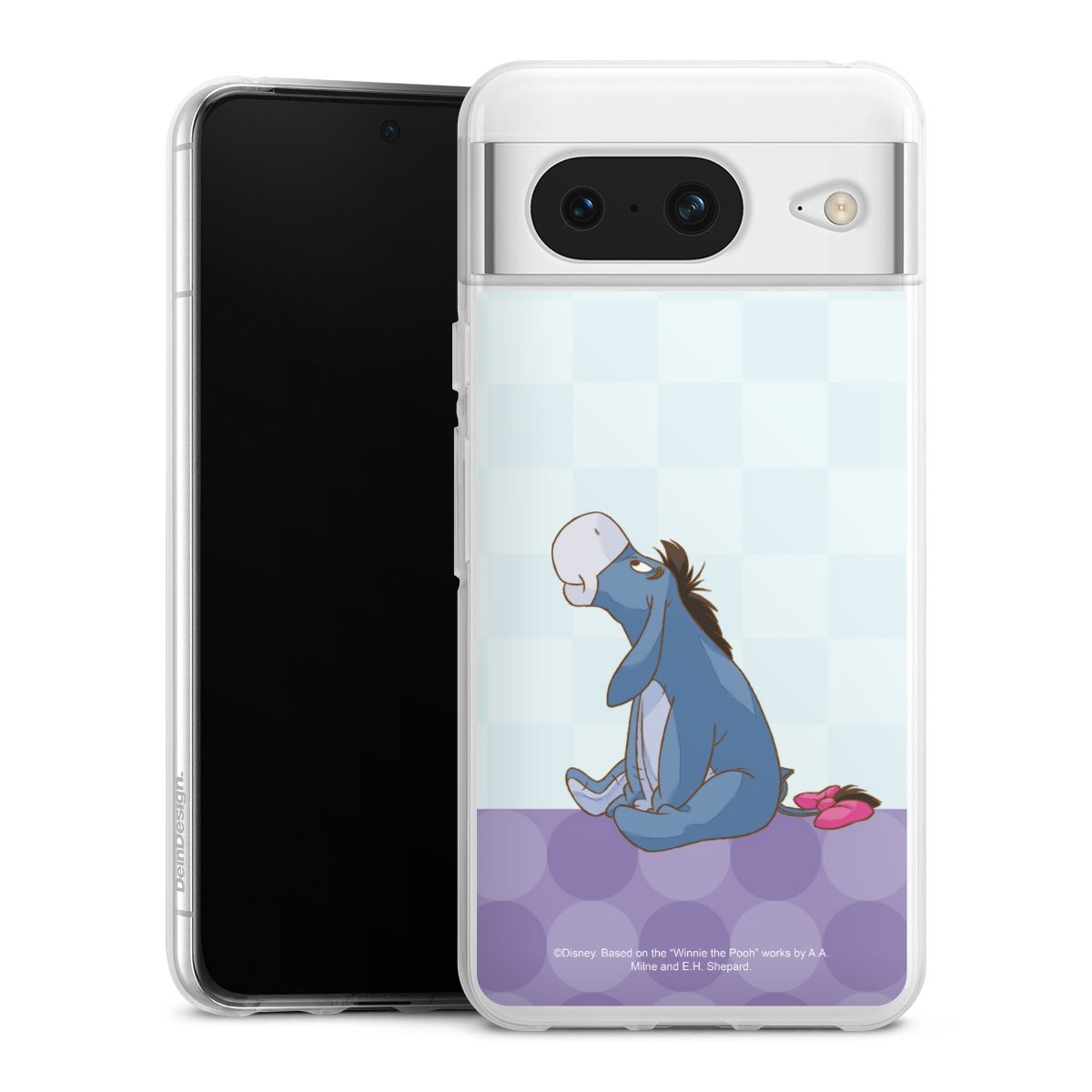 Google Pixel 8 Handy Silikon Hülle Case transparent Handyhülle Disney Donkey Winnie The Pooh Silikon Case