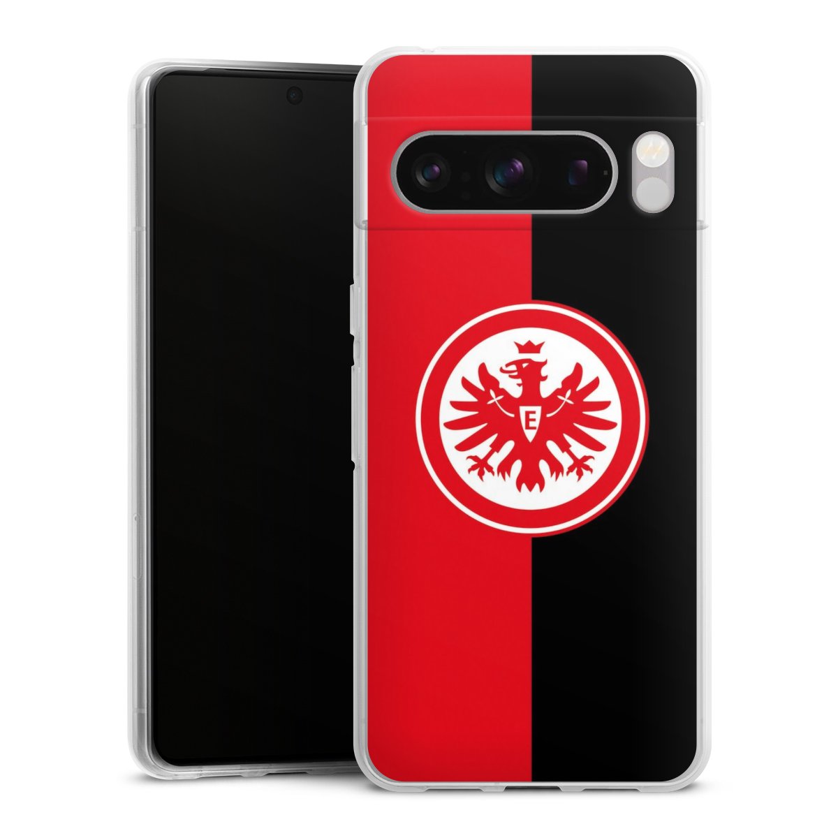 Google Pixel 8 Pro Handy Silikon Hülle Case transparent Handyhülle Official Licensed Product Eintracht Frankfurt Sge Silikon Case