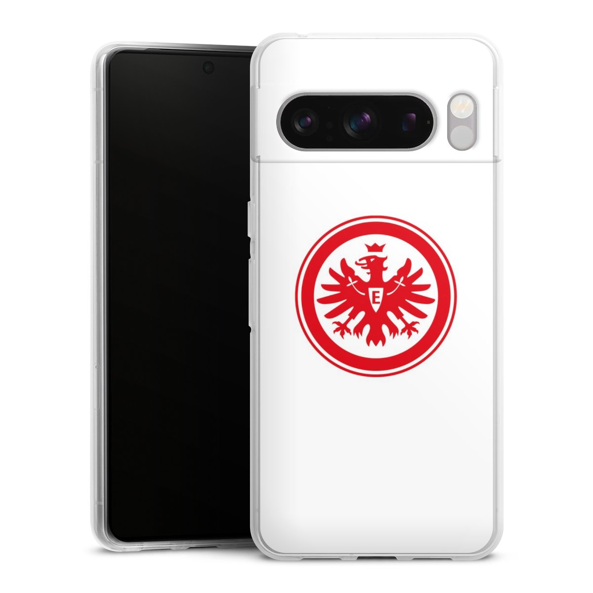 Google Pixel 8 Pro Handy Silikon Hülle Case transparent Handyhülle Sge Eintracht Frankfurt Official Licensed Product Silikon Case