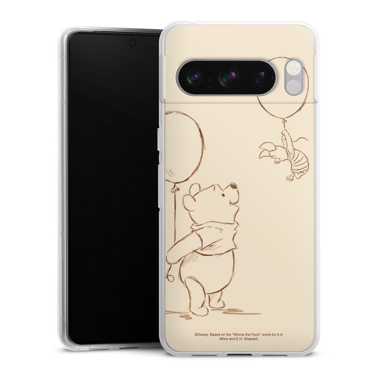 Google Pixel 8 Pro Handy Silikon Hülle Case transparent Handyhülle Official Licensed Product Winnie The Pooh Disney Silikon Case