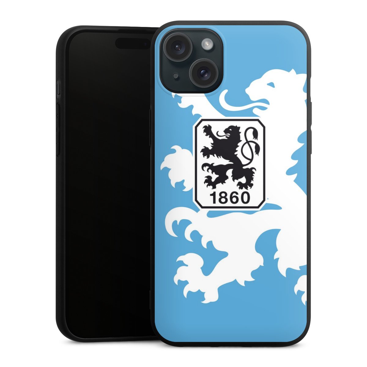 iPhone 15 Plus Handy Premium Silikon Hülle Handyhülle schwarz Case Coat Of Arms Official Licensed Product Silikon Premium Case