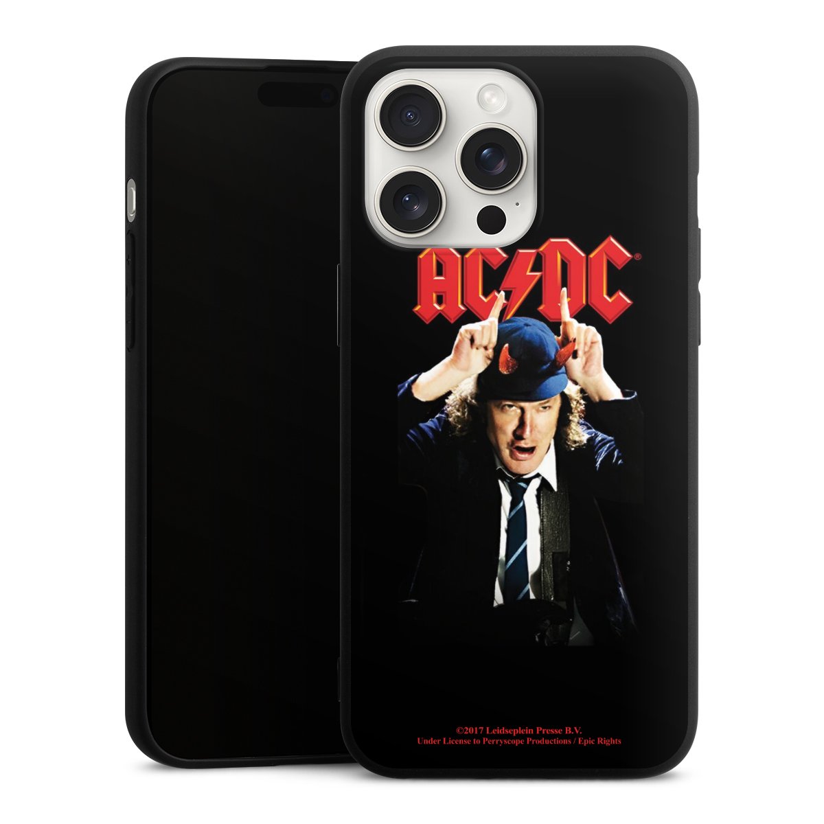 iPhone 15 Pro Max Handy Premium Silikon Hülle Handyhülle schwarz Case Merchandise Acdc Riverplate Silikon Premium Case