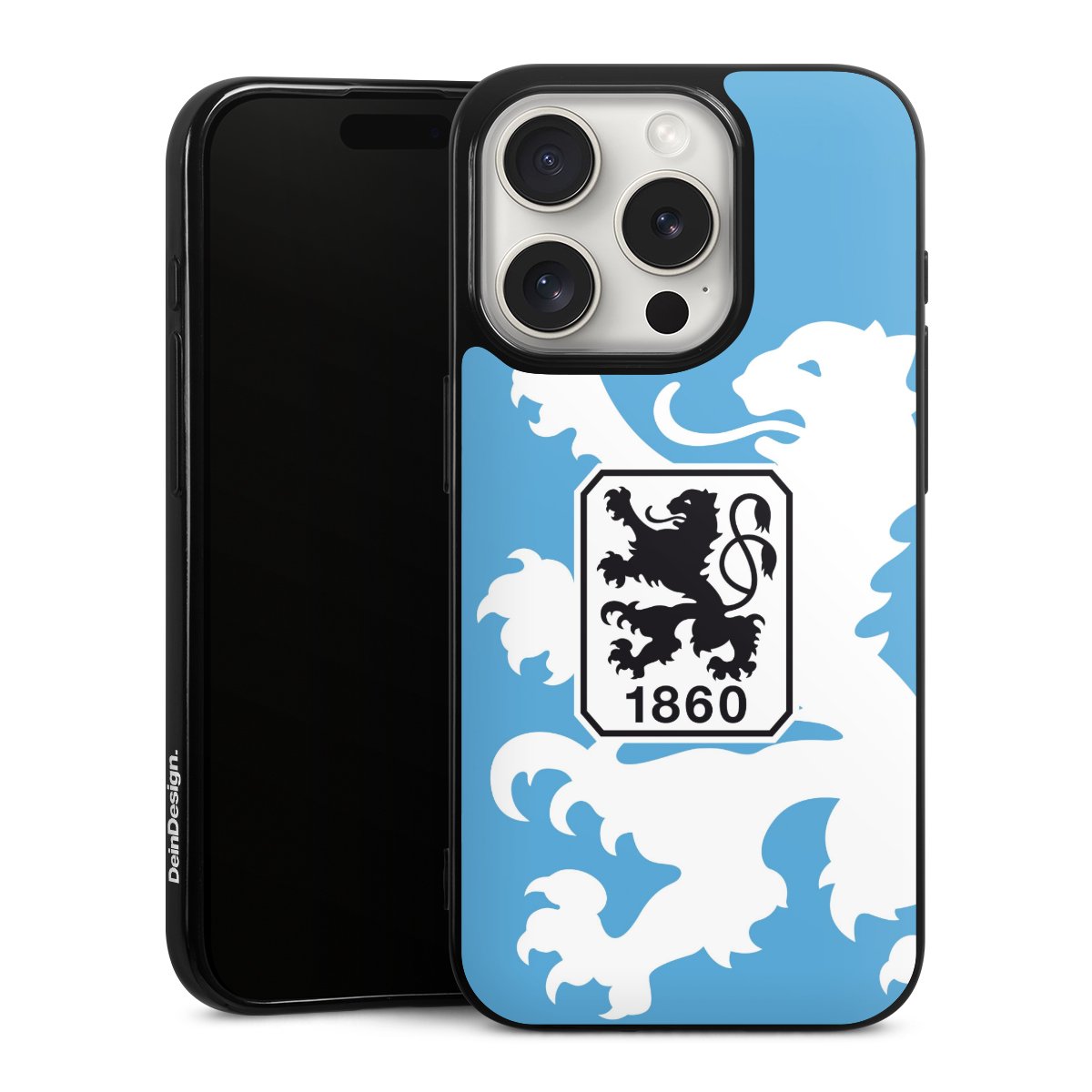 iPhone 15 Pro Handy Silikon Hülle Case schwarz Handyhülle Coat Of Arms Official Licensed Product