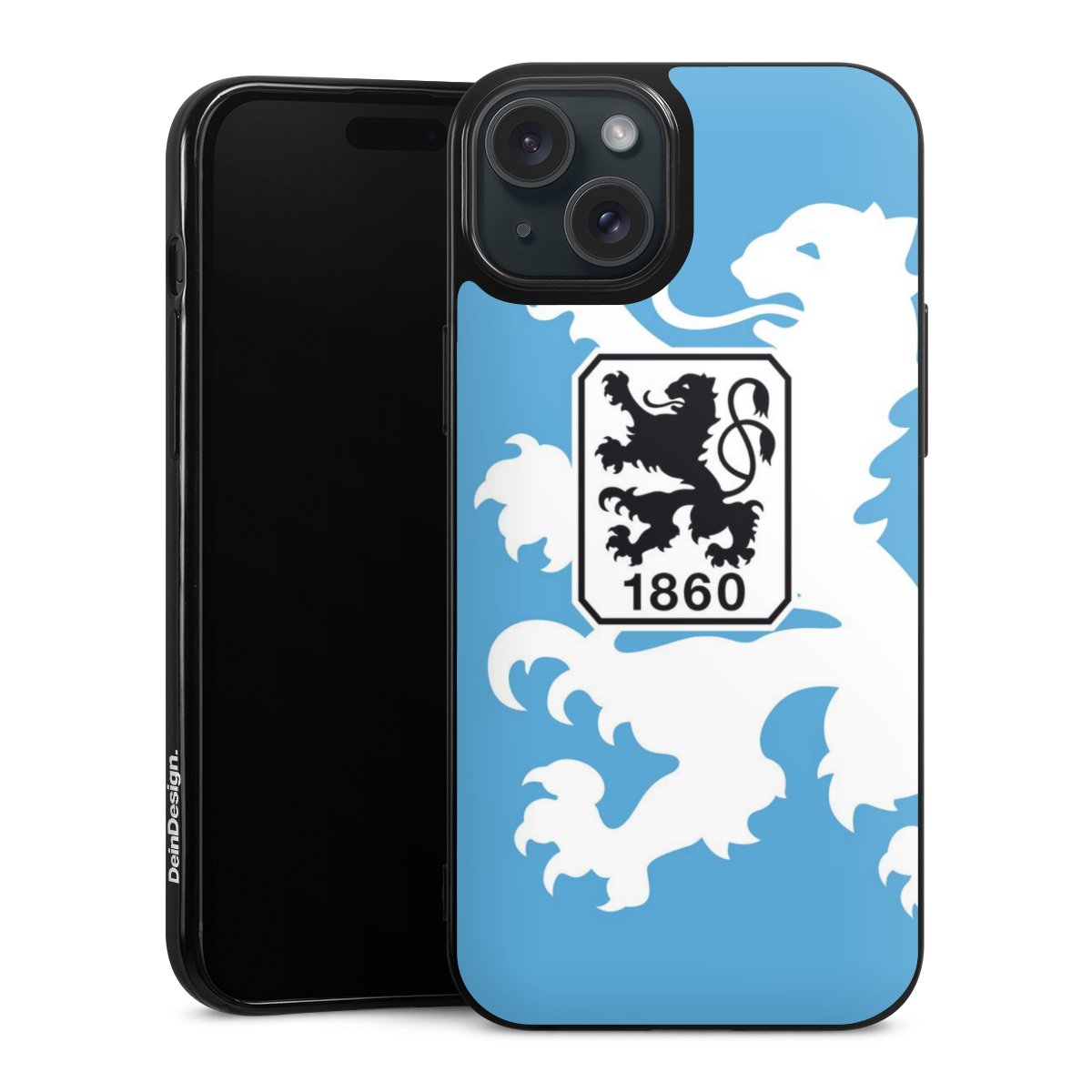 iPhone 15 Plus Handy Silikon Hülle Case schwarz Handyhülle Coat Of Arms Official Licensed Product