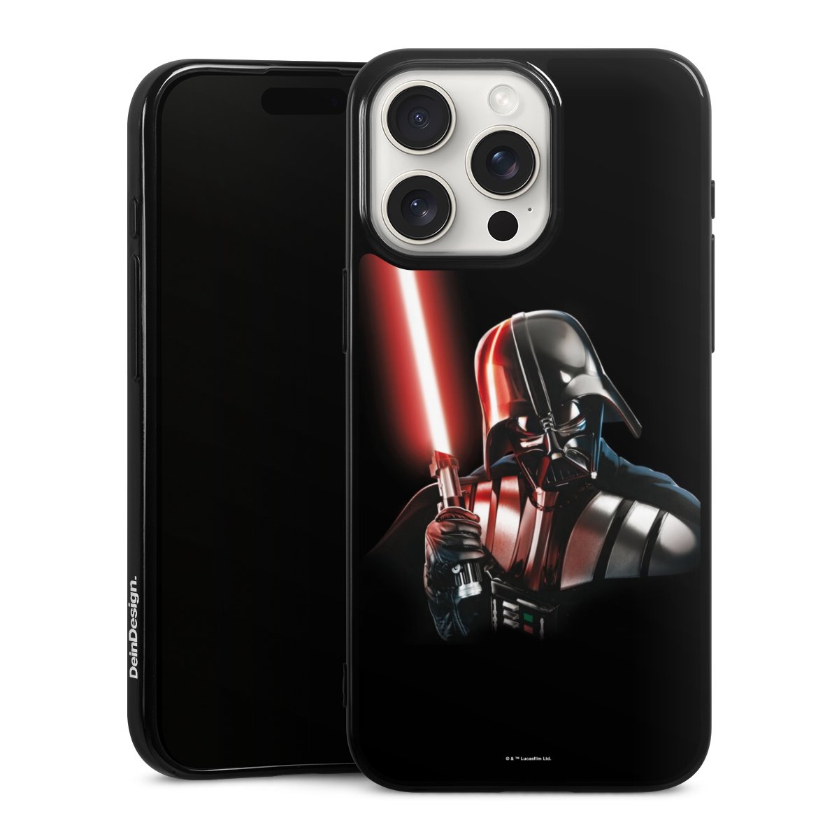 iPhone 15 Pro Max Handy Silikon Hülle Case schwarz Handyhülle Star Wars Merchandise Darth Vader