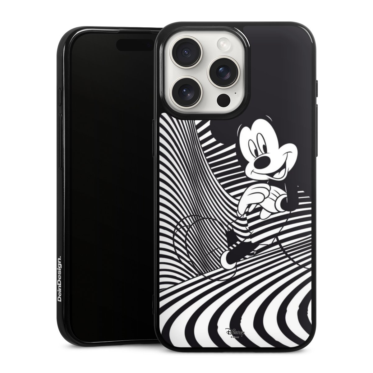 iPhone 15 Pro Max Handy Silikon Hülle Case schwarz Handyhülle Disney Official Licensed Product Mickey Mouse