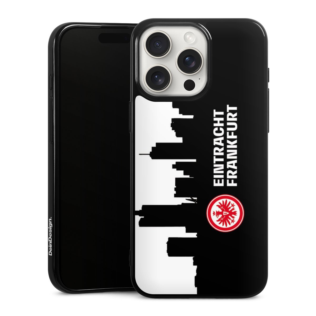 iPhone 15 Pro Max Handy Silikon Hülle Case schwarz Handyhülle Sge Eintracht Frankfurt Official Licensed Product