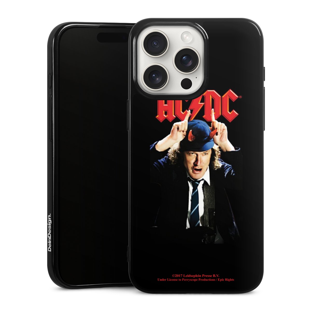 iPhone 15 Pro Max Handy Silikon Hülle Case schwarz Handyhülle Merchandise Acdc Riverplate