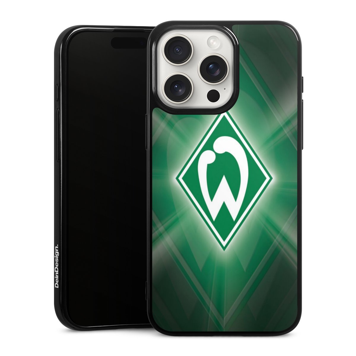 iPhone 15 Pro Max Handy Silikon Hülle Case schwarz Handyhülle Sv Werder Bremen Official Licensed Product Coat Of Arms