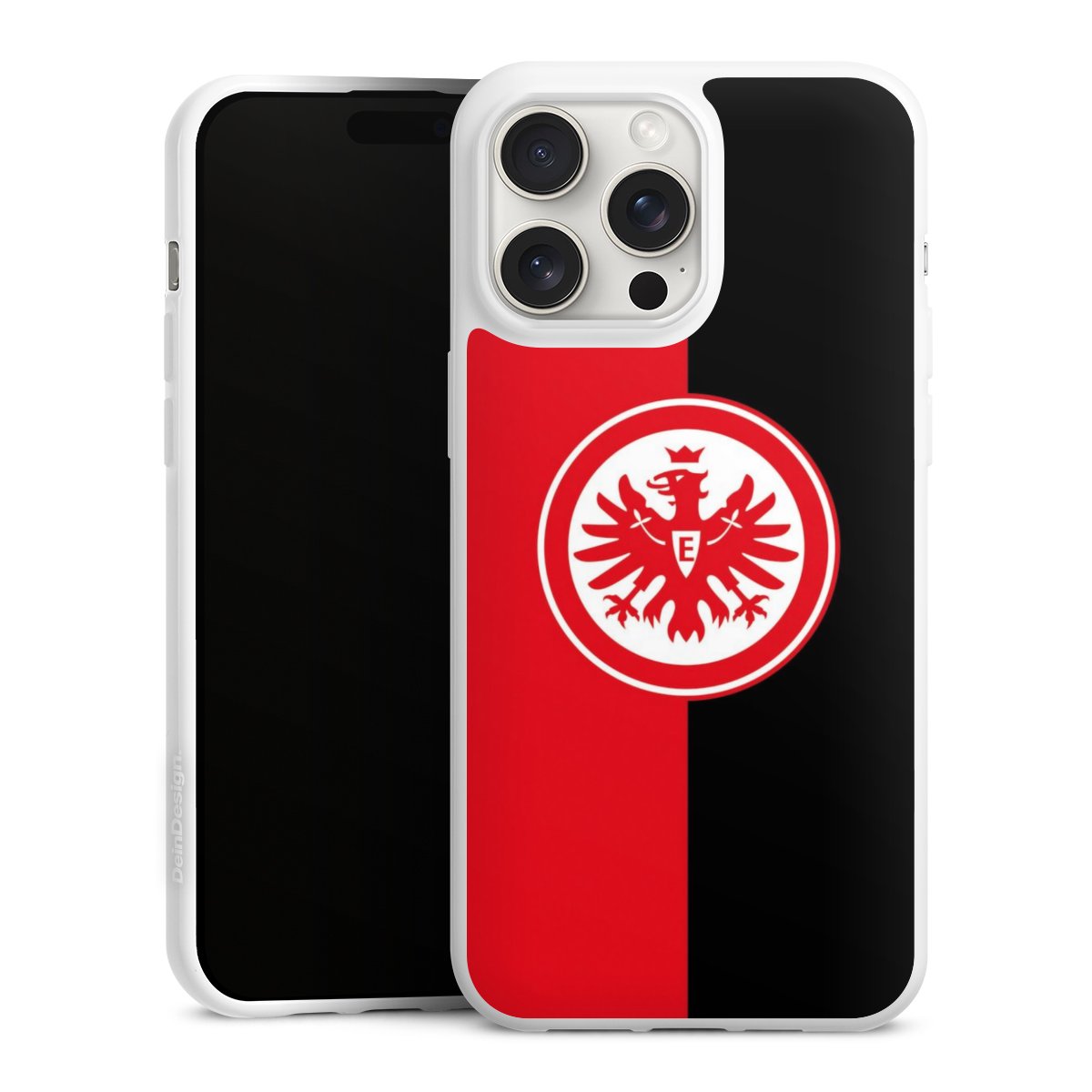 iPhone 15 Pro Max Handy Silikon Hülle Case weiß Handyhülle Official Licensed Product Eintracht Frankfurt Sge Silikon Case