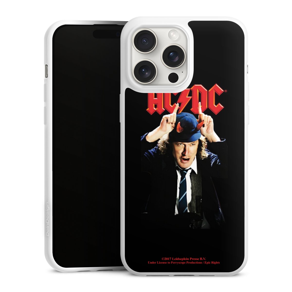 iPhone 15 Pro Max Handy Silikon Hülle Case weiß Handyhülle Merchandise Acdc Riverplate Silikon Case