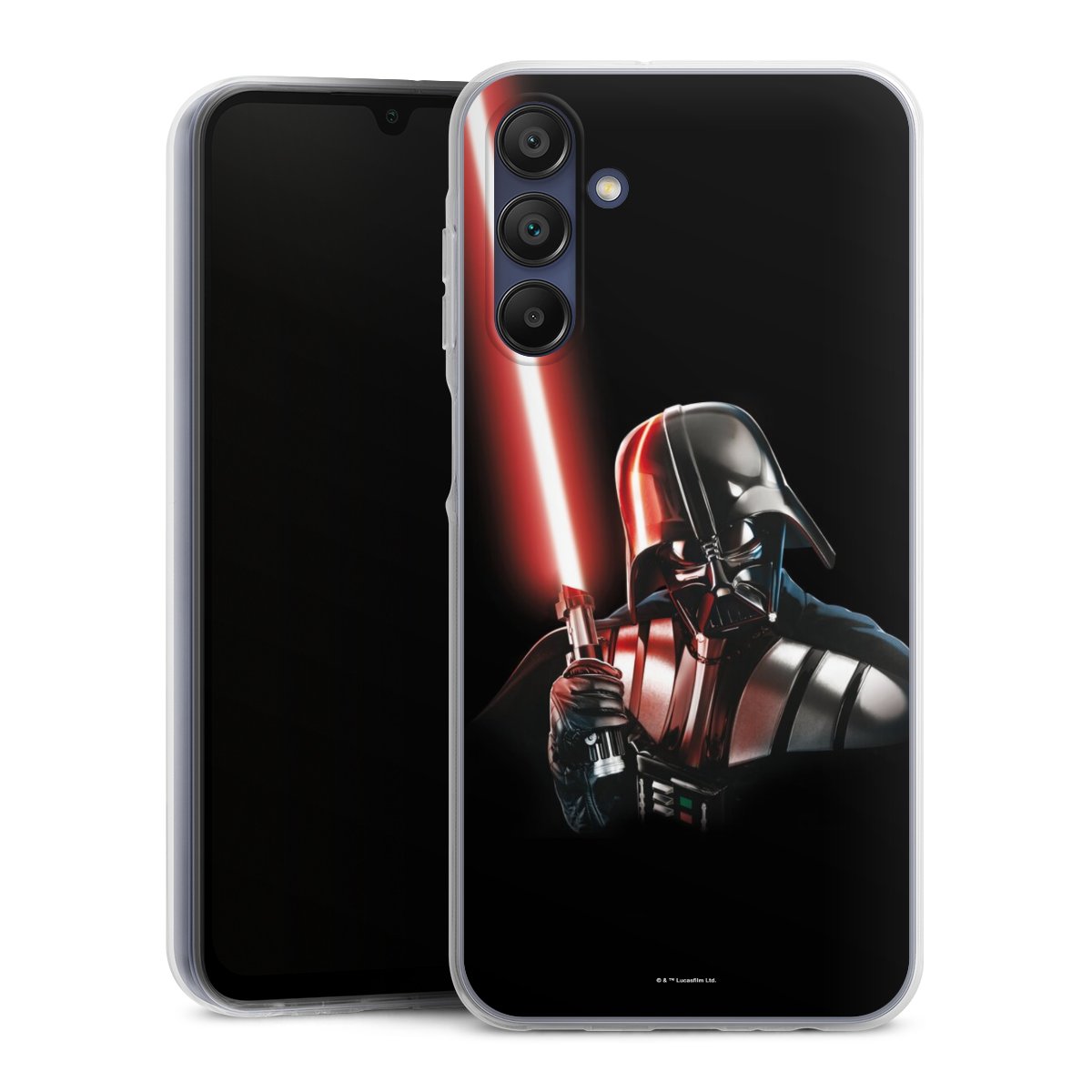 Galaxy A15 5G Handy Silikon Hülle Case transparent Handyhülle Star Wars Merchandise Darth Vader Silikon Case