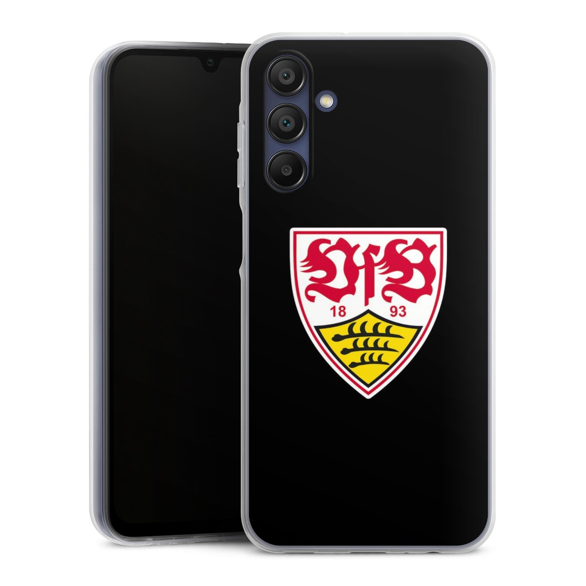 Galaxy A15 5G Handy Silikon Hülle Case transparent Handyhülle Vfb Stuttgart Official Licensed Product Coat Of Arms Silikon Case