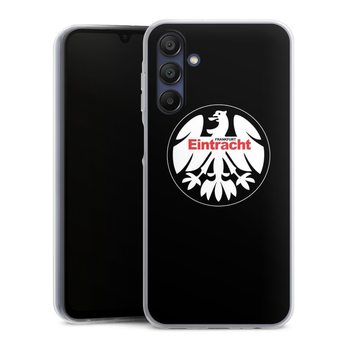 Galaxy A15 5G Handy Silikon Hülle Case transparent Handyhülle Official Licensed Product Eintracht Frankfurt Sge Silikon Case