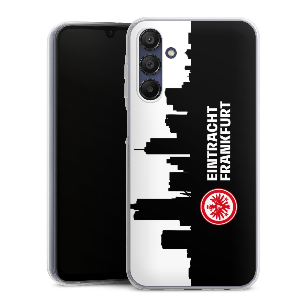 Galaxy A15 5G Handy Silikon Hülle Case transparent Handyhülle Sge Eintracht Frankfurt Official Licensed Product Silikon Case