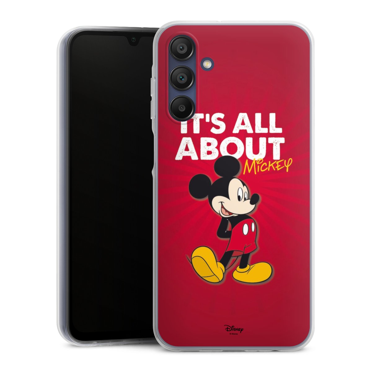 Galaxy A15 5G Handy Silikon Hülle Case transparent Handyhülle Mouse Disney Official Licensed Product Silikon Case