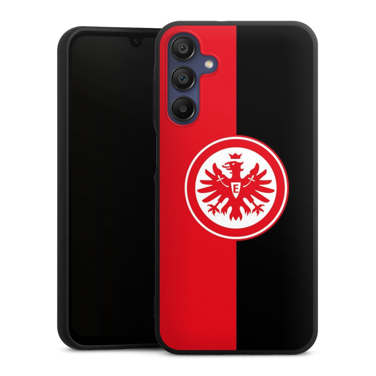 Galaxy A15 5G Handy Premium Silikon Hülle Handyhülle schwarz Case Official Licensed Product Eintracht Frankfurt Sge Silikon Premium Case