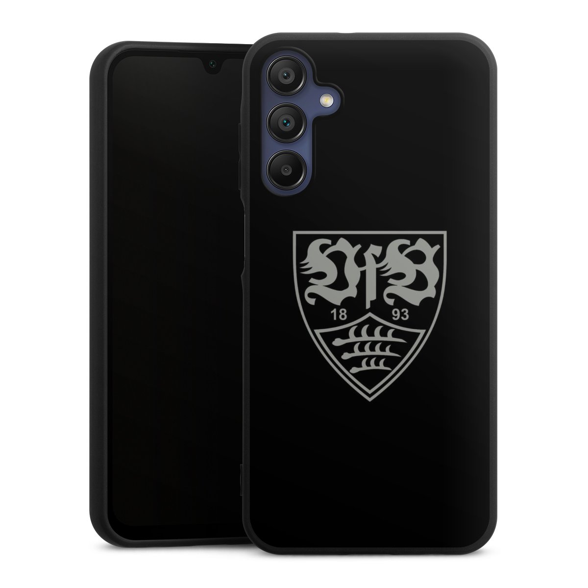 Galaxy A15 5G Handy Premium Silikon Hülle Handyhülle schwarz Case Official Licensed Product Vfb Stuttgart Silikon Premium Case