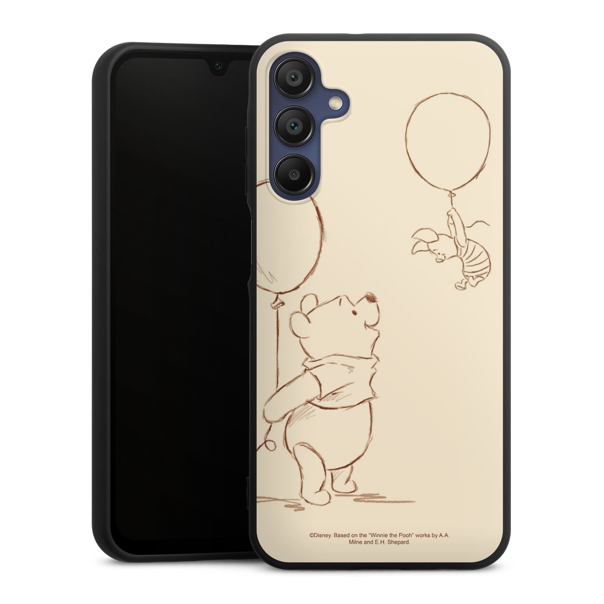 Galaxy A15 5G Handy Premium Silikon Hülle Handyhülle schwarz Case Official Licensed Product Winnie The Pooh Disney Silikon Premium Case