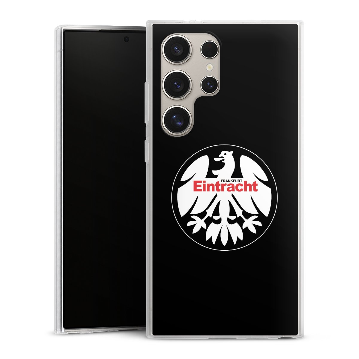 Galaxy S24 Ultra Handy Silikon Hülle Case transparent Handyhülle Official Licensed Product Eintracht Frankfurt Sge Silikon Case