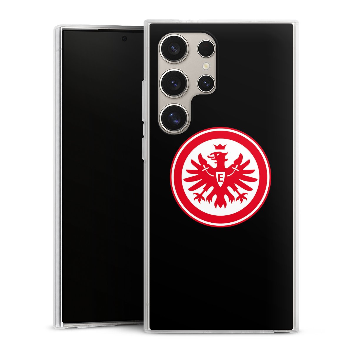 Galaxy S24 Ultra Handy Silikon Hülle Case transparent Handyhülle Eintracht Frankfurt Sge Eagle Silikon Case