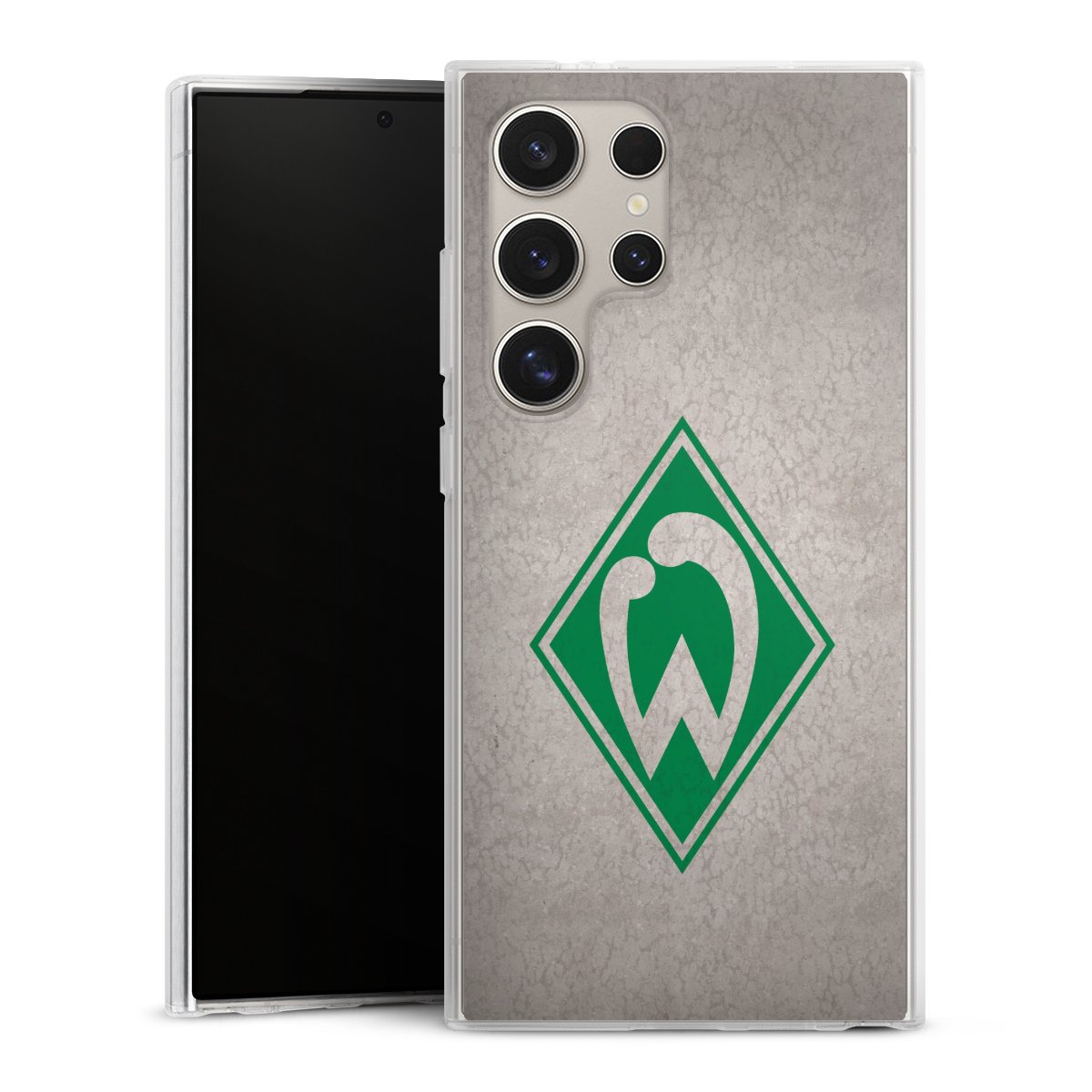 Galaxy S24 Ultra Handy Silikon Hülle Case transparent Handyhülle Sv Werder Bremen Concrete Official Licensed Product Silikon Case