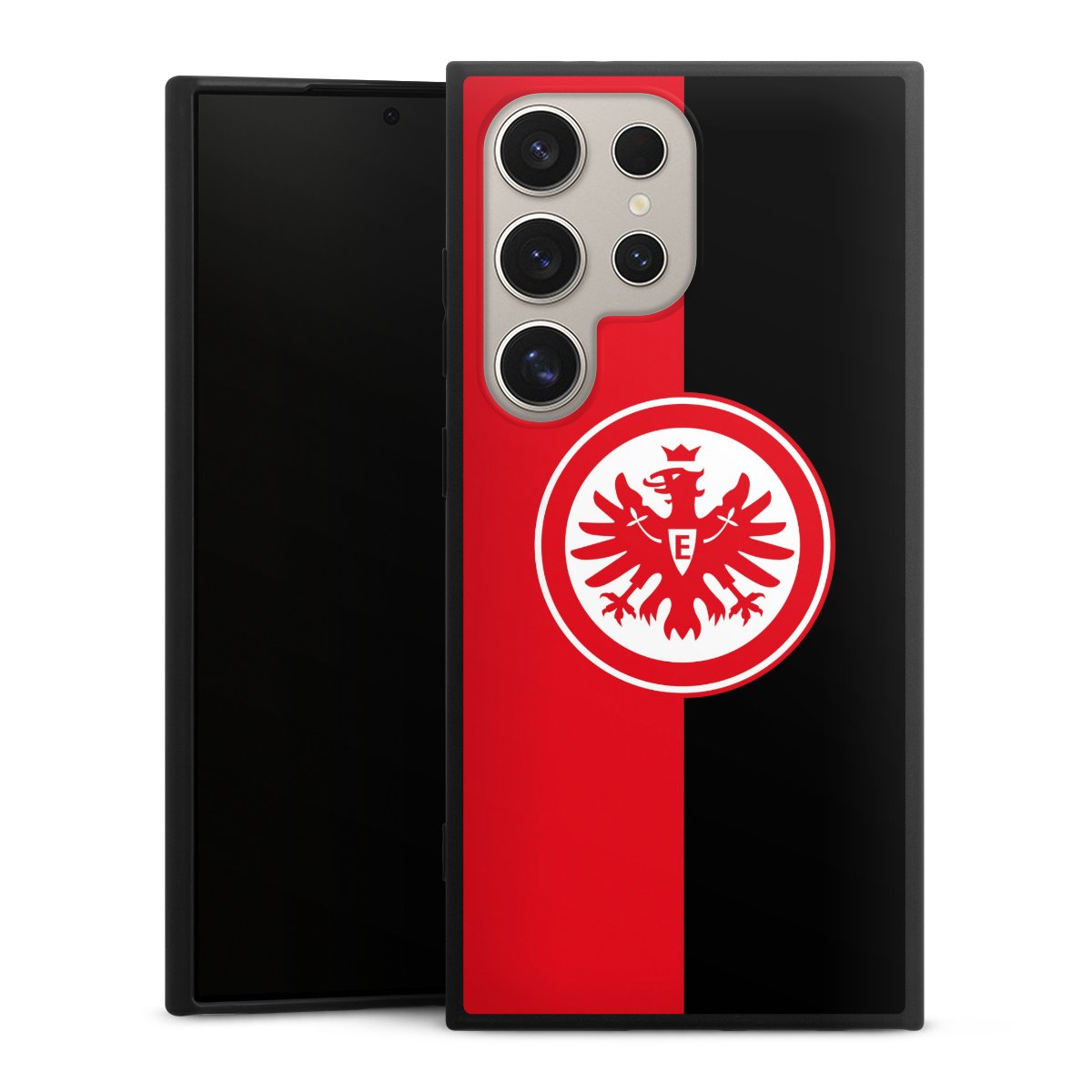 Galaxy S24 Ultra Handy Premium Silikon Hülle Handyhülle schwarz Case Official Licensed Product Eintracht Frankfurt Sge Silikon Premium Case