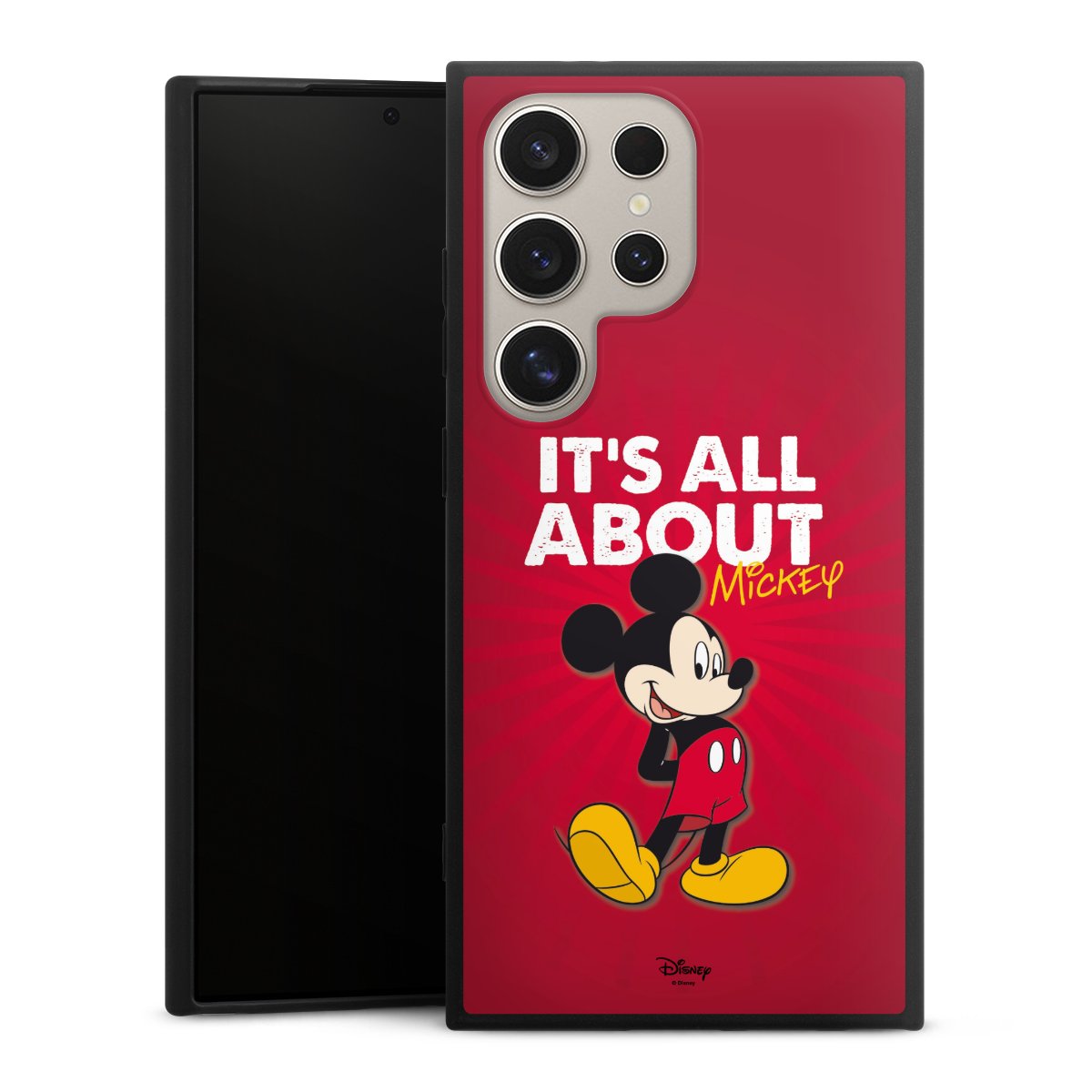 Galaxy S24 Ultra Handy Premium Silikon Hülle Handyhülle schwarz Case Mouse Disney Official Licensed Product Silikon Premium Case