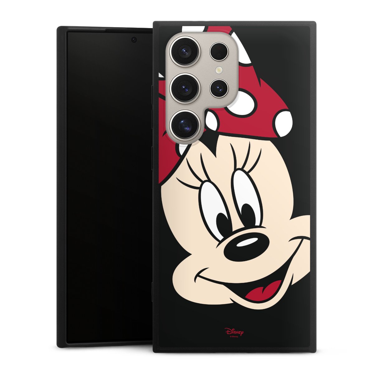 Galaxy S24 Ultra Handy Premium Silikon Hülle Handyhülle schwarz Case Minnie Mouse Official Licensed Product Disney Silikon Premium Case