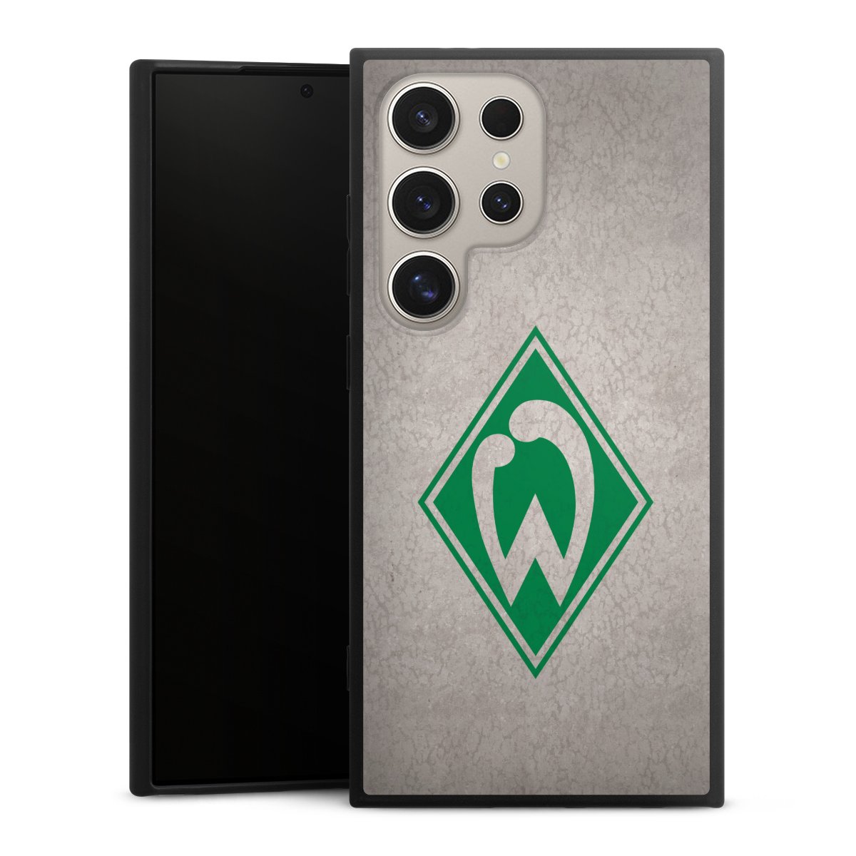 Galaxy S24 Ultra Handy Premium Silikon Hülle Handyhülle schwarz Case Sv Werder Bremen Concrete Official Licensed Product Silikon Premium Case