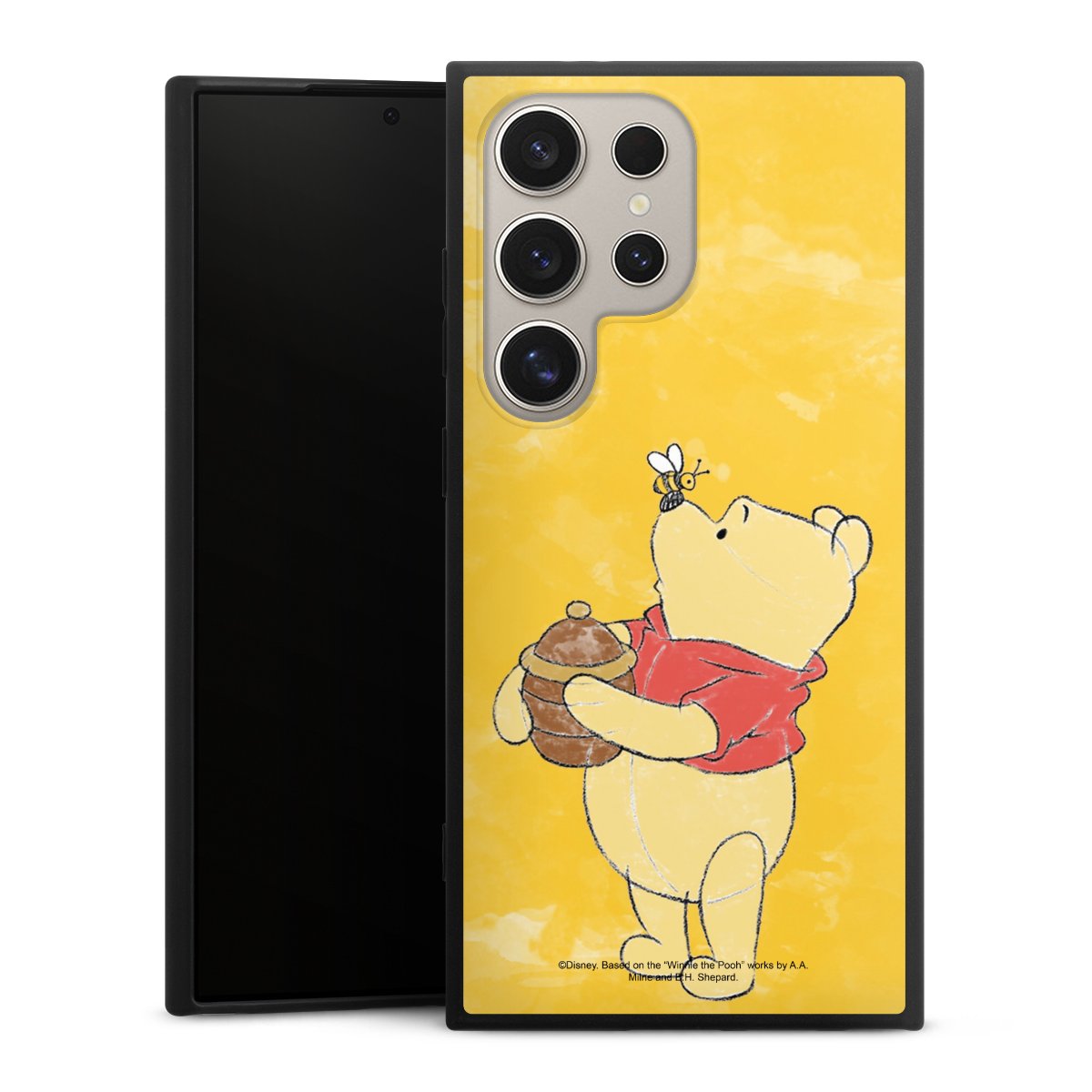 Galaxy S24 Ultra Handy Premium Silikon Hülle Handyhülle schwarz Case Official Licensed Product Winnie The Pooh Disney Silikon Premium Case