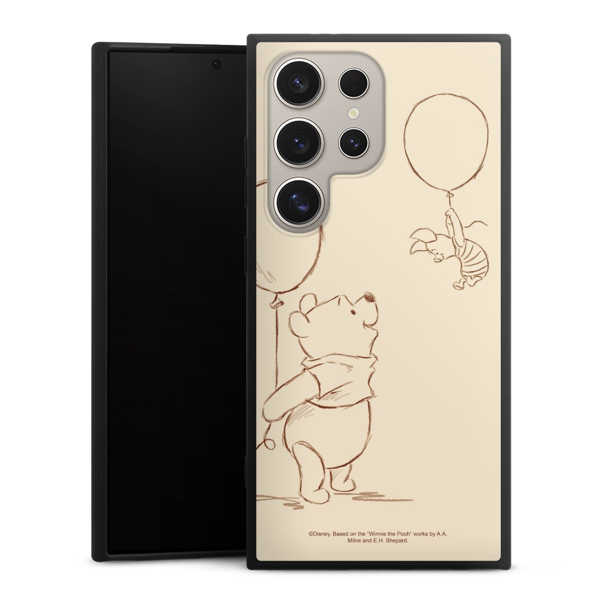 Galaxy S24 Ultra Handy Premium Silikon Hülle Handyhülle schwarz Case Official Licensed Product Winnie The Pooh Disney Silikon Premium Case