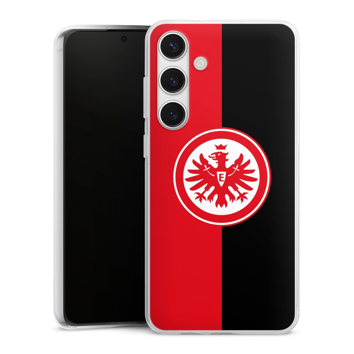 Galaxy S24+ Handy Silikon Hülle Case transparent Handyhülle Official Licensed Product Eintracht Frankfurt Sge Silikon Case