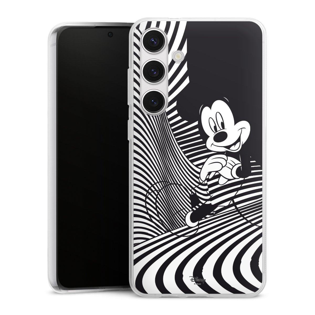 Galaxy S24+ Handy Silikon Hülle Case transparent Handyhülle Disney Official Licensed Product Mickey Mouse Silikon Case