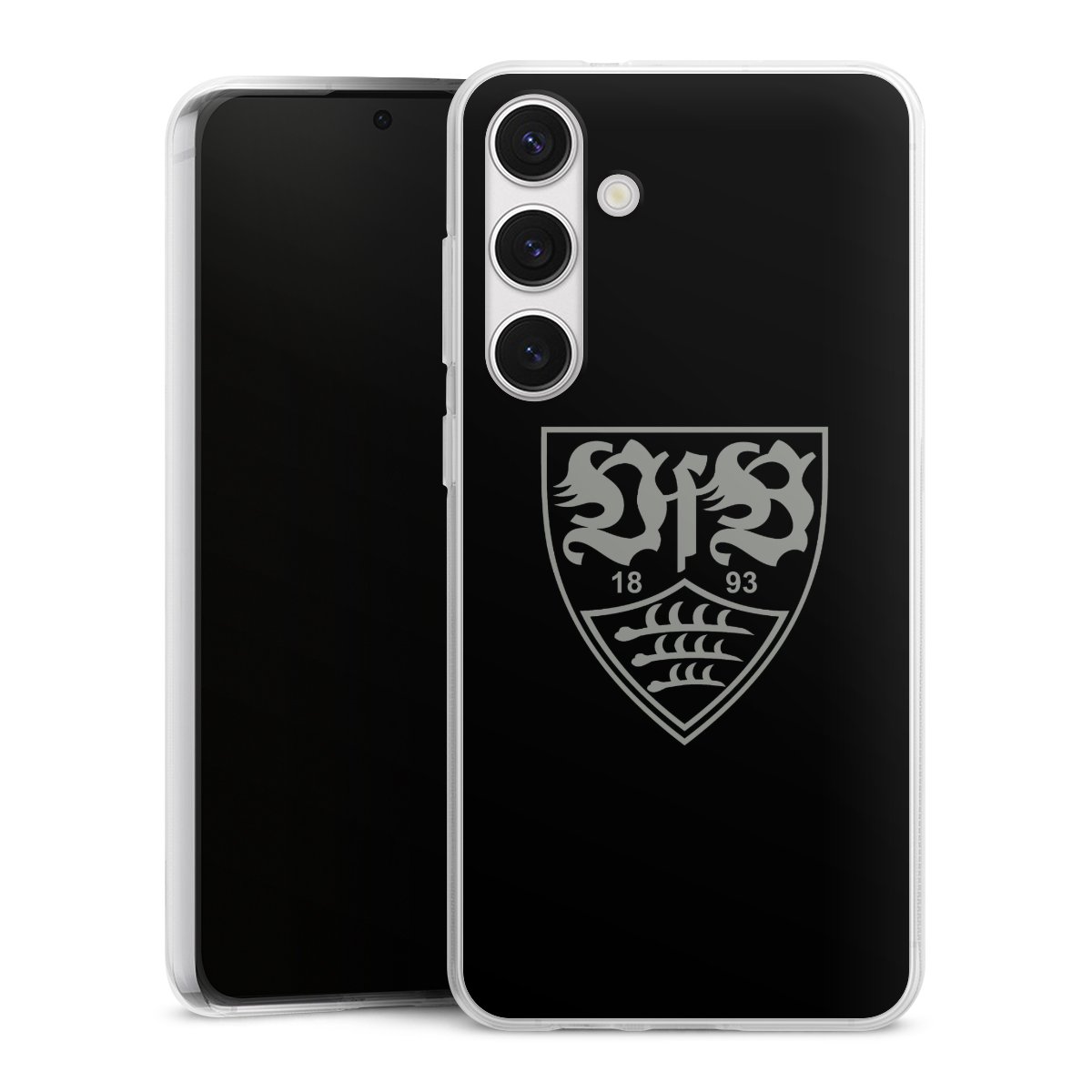 Galaxy S24+ Handy Silikon Hülle Case transparent Handyhülle Official Licensed Product Vfb Stuttgart Silikon Case