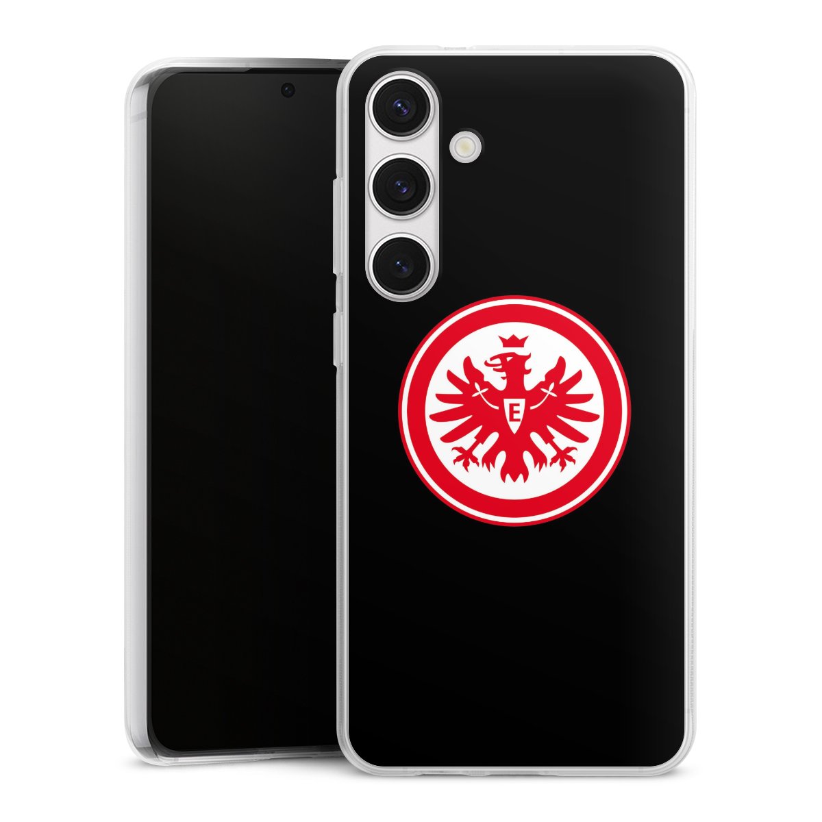 Galaxy S24+ Handy Silikon Hülle Case transparent Handyhülle Eintracht Frankfurt Sge Eagle Silikon Case