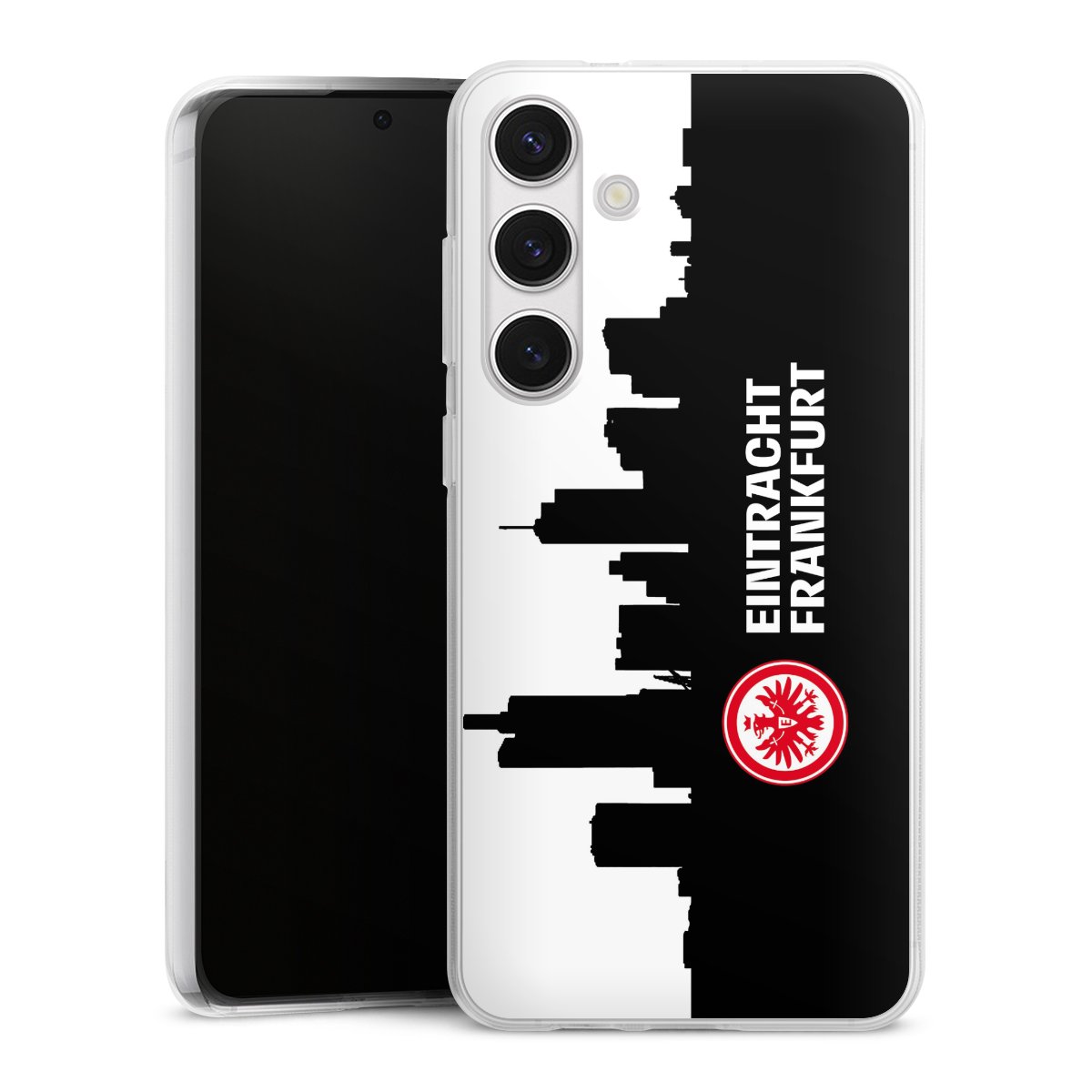 Galaxy S24+ Handy Silikon Hülle Case transparent Handyhülle Sge Eintracht Frankfurt Official Licensed Product Silikon Case