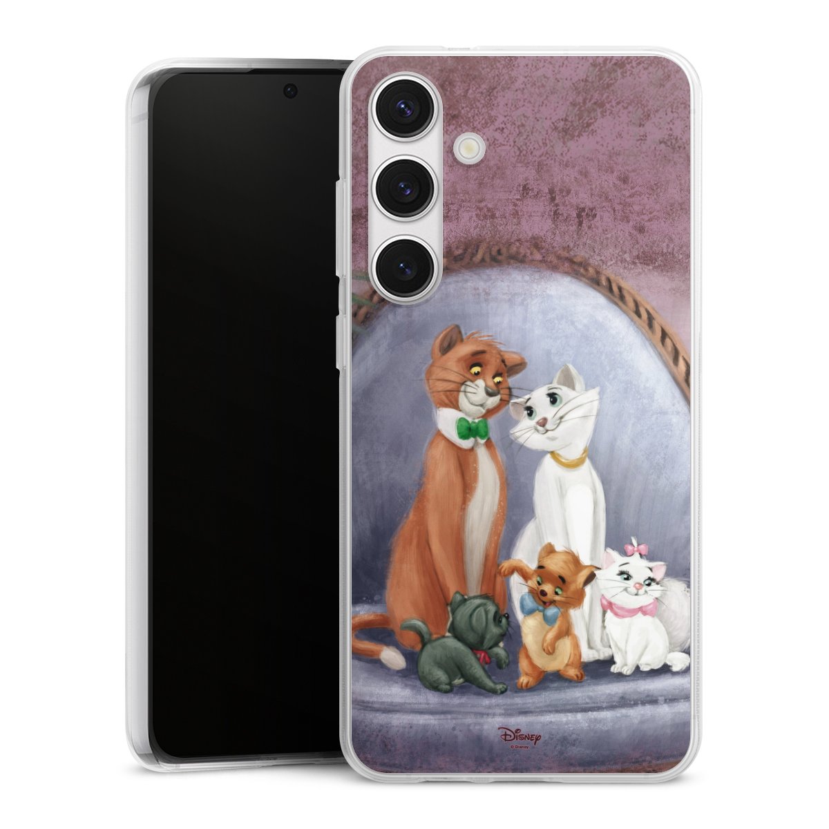 Galaxy S24+ Handy Silikon Hülle Case transparent Handyhülle Official Licensed Product Disney Aristocats Silikon Case