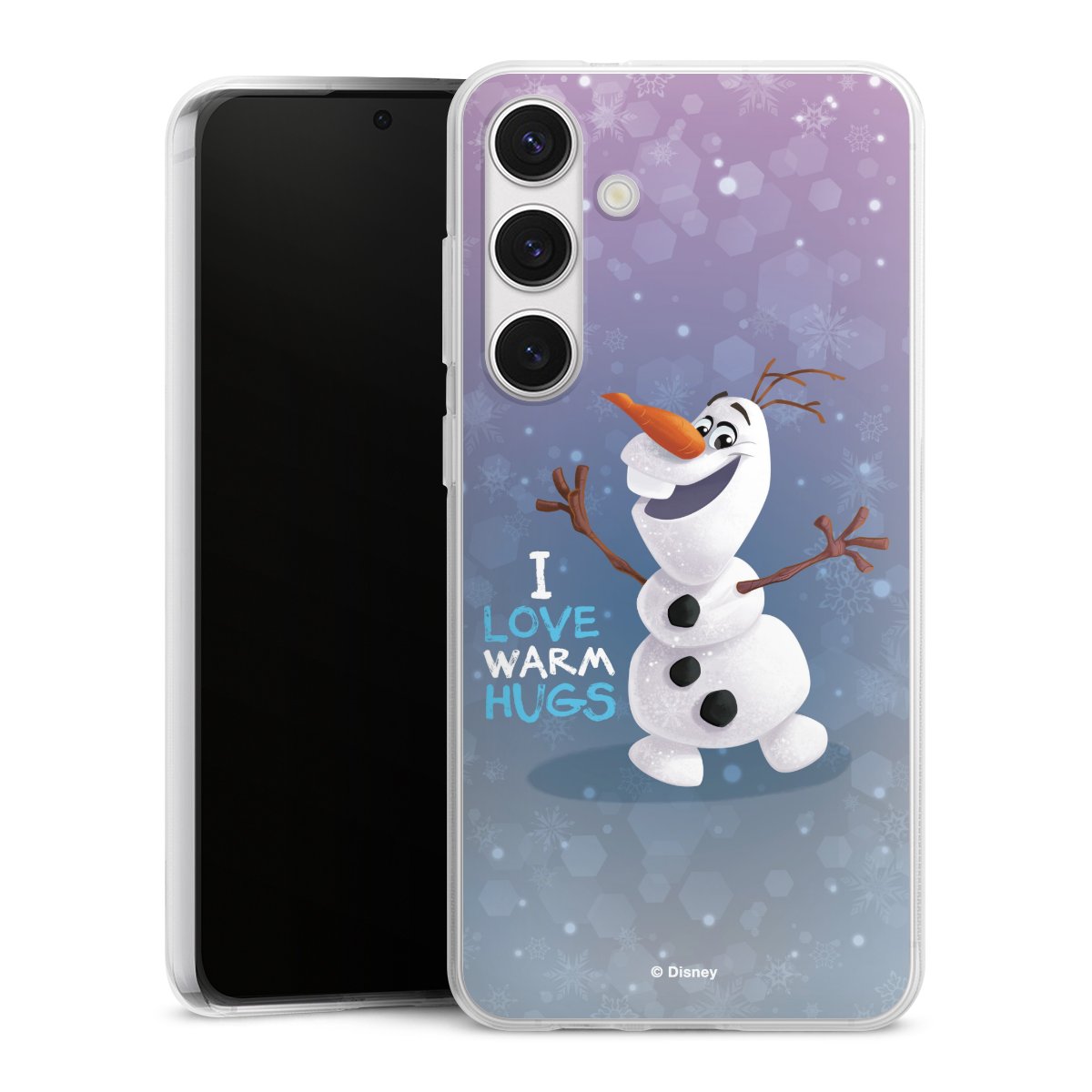 Galaxy S24+ Handy Silikon Hülle Case transparent Handyhülle Frozen Frozen Olaf Official Licensed Product Silikon Case