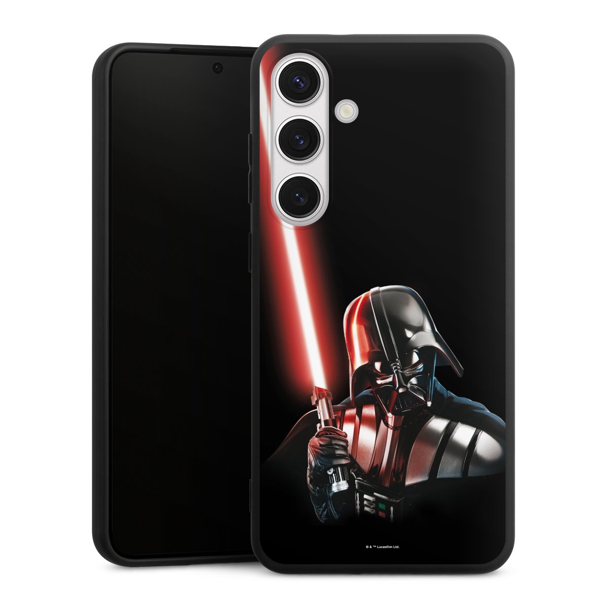 Galaxy S24+ Handy Premium Silikon Hülle Handyhülle schwarz Case Star Wars Merchandise Darth Vader Silikon Premium Case