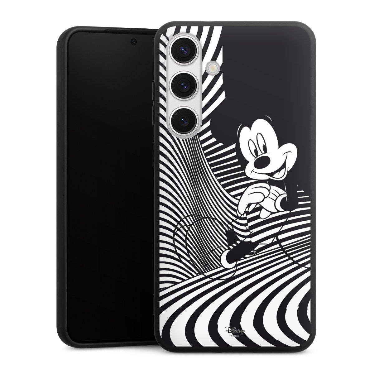 Galaxy S24+ Handy Premium Silikon Hülle Handyhülle schwarz Case Disney Official Licensed Product Mickey Mouse Silikon Premium Case