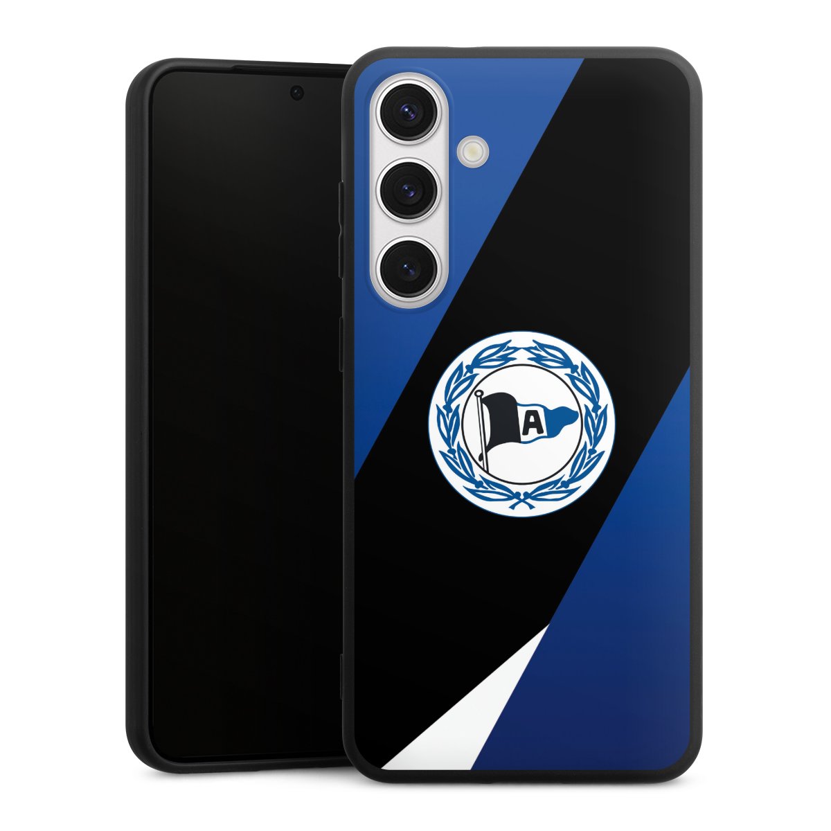 Galaxy S24+ Handy Premium Silikon Hülle Handyhülle schwarz Case Official Licensed Product Arminia Bielefeld Dsc Silikon Premium Case