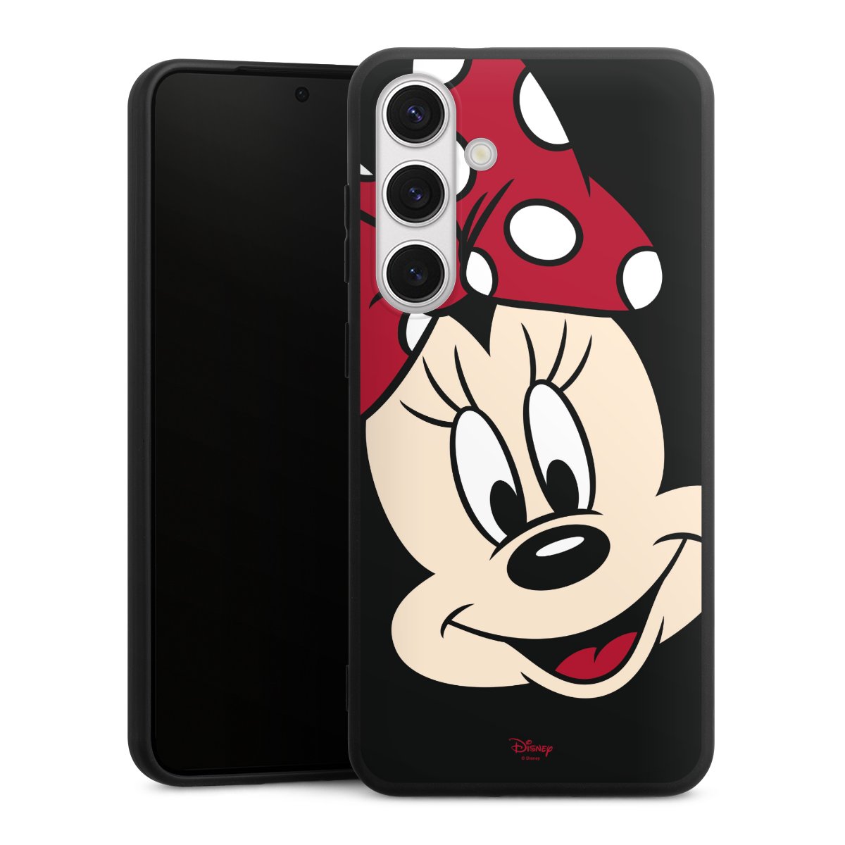 Galaxy S24+ Handy Premium Silikon Hülle Handyhülle schwarz Case Minnie Mouse Official Licensed Product Disney Silikon Premium Case