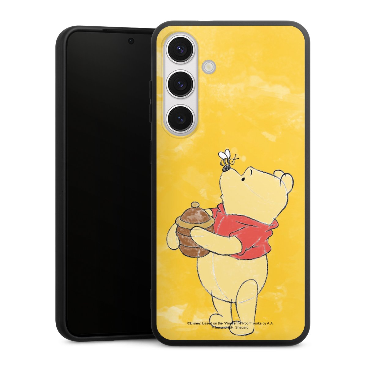 Galaxy S24+ Handy Premium Silikon Hülle Handyhülle schwarz Case Official Licensed Product Winnie The Pooh Disney Silikon Premium Case